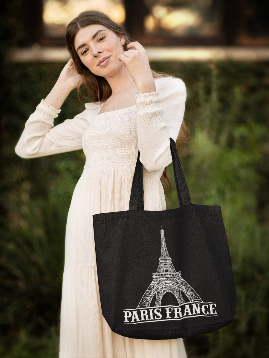 Buy wholesale Tote Bag Paris, thick organic cotton, made in France