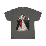 Women in Red in the Streets of Paris (Unisex T-shirt)