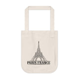 Paris France (Organic Cotton Canvas Bag)