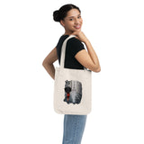 Oil Painting Umbrella Girl in Paris (Organic Cotton Canvas Bag) [WEAR THIS ECO-FRIENDLY PAINTING!]