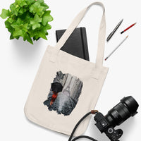 Oil Painting Umbrella Girl in Paris (Organic Cotton Canvas Bag) [WEAR THIS ECO-FRIENDLY PAINTING!]
