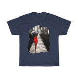 Women in Red in the Streets of Paris (Unisex T-shirt)