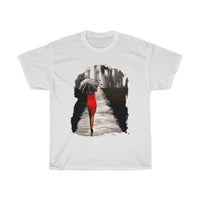 Women in Red in the Streets of Paris (Unisex T-shirt)